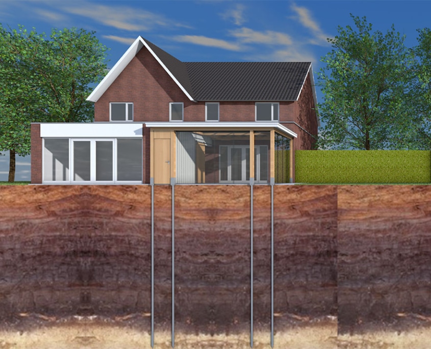 Van Aken Schroeffunderingen - Schroeffunderingen zijn een duurzame oplossing voor een woning