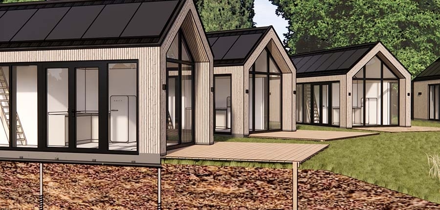 schroeffundering voor vakantieparken