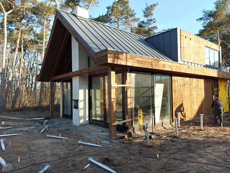 Van Aken Schroeffunderingen - Fundering vlonders Bergvliet Villa’s in Oosterhout