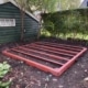 Van Aken Schroeffunderingen realiseert de fundering voor dit tuinhuis in Geldermalsen