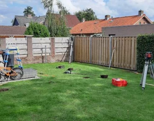 Schroeffundering voor pergola