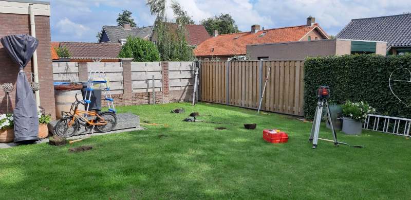 Schroeffundering voor pergola