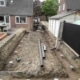 Van Aken Schroeffunderingen realiseert de fundering voor deze houten aanbouw