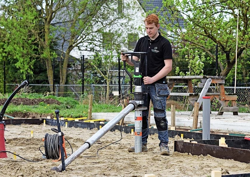 paalfundatie tuinhuis is direct belastbaar
