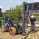 Van Aken Schroeffunderingen - Minishovel met boormast