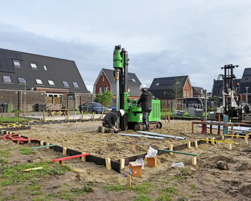 Schroeffundatie voor tijdelijke woonunit