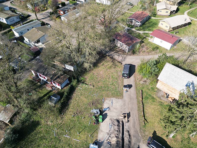 schroeffundering vakantiewoning / vakantiepark