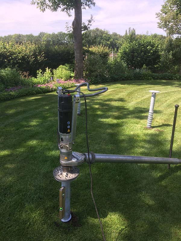 tiny house op schroefpalen als fundering in groningen