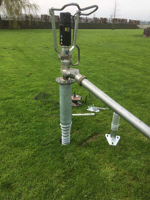 vlag verankeren in grond