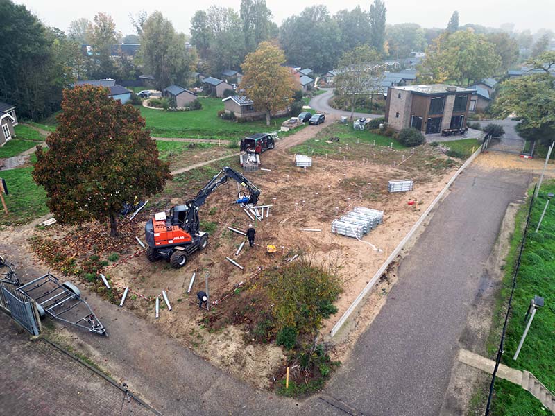 snelle funderingsmethode voor vakantiehuisje