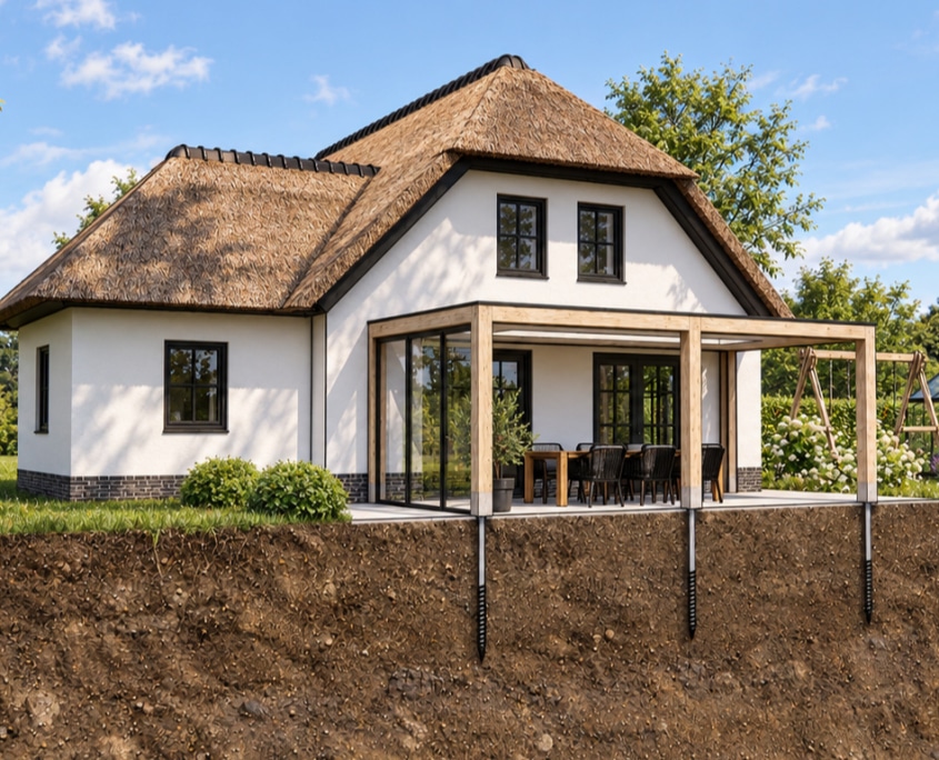 Lichte fundering constructie
