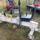 Reactiebalk met hydraulische vijzel en datalogger voor een drukproef volgens NEN 7201 in Ulicoten